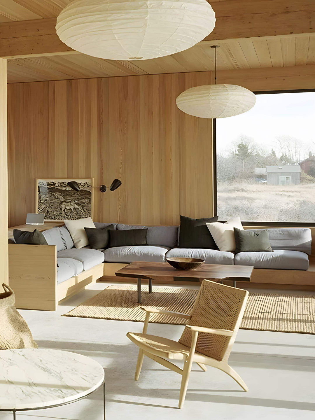 Akari 50EN | 70EN | 95EN Washi Paper Pendant Light | Vinlighting | Vinlighting | Vinlighting