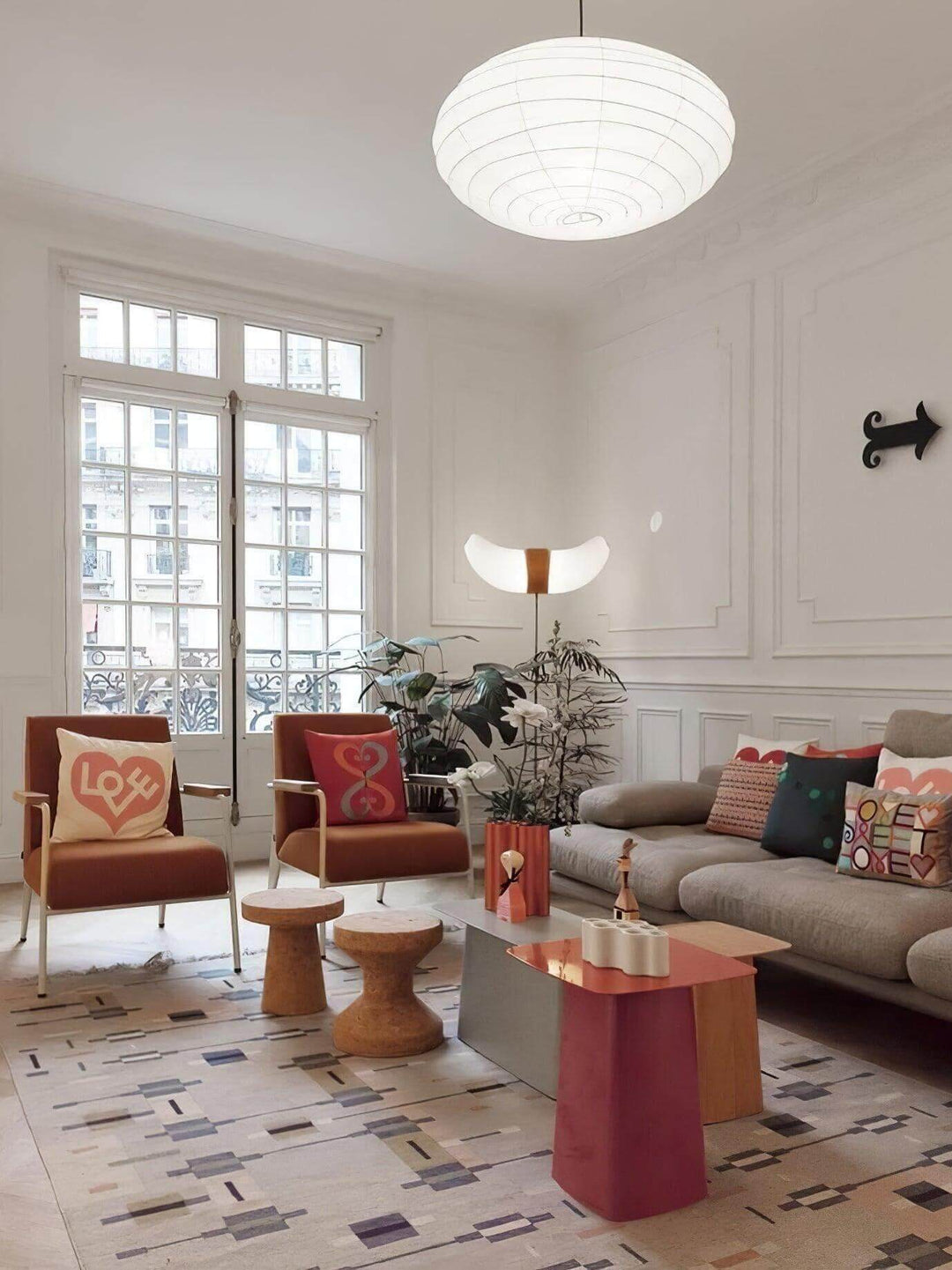 Akari 50EN | 70EN | 95EN Washi Paper Pendant Light | Vinlighting | Vinlighting | Vinlighting