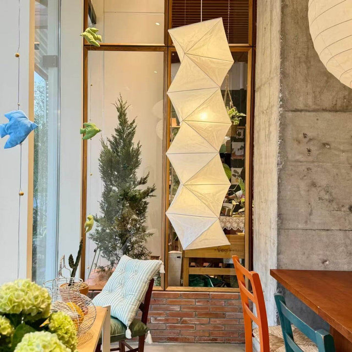 Akari L8 Washi Paper Pendant Light - Modern Hanging Lamp for Hallway | Vinlighting | Vinlighting