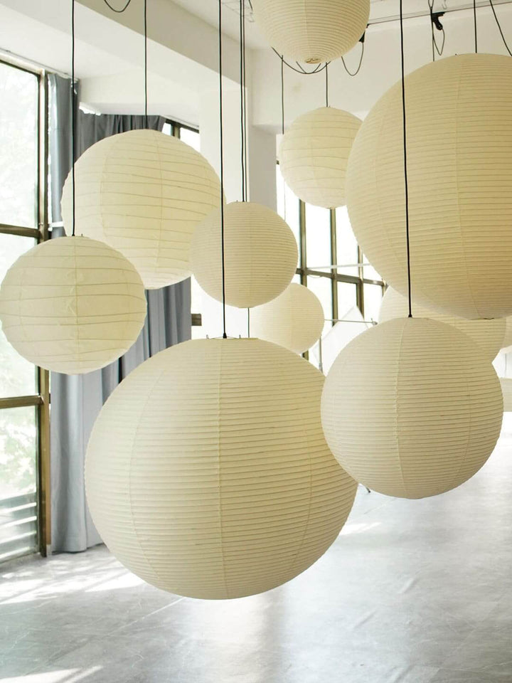 Akari Paper Japanese Lantern Hanging Light | 55A | 75A | 100A | 120A | Vinlighting