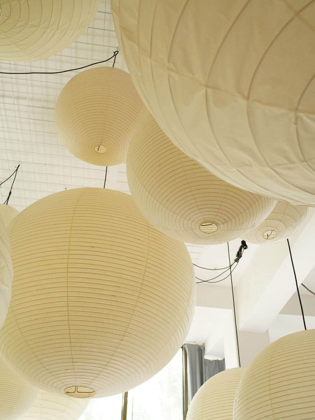 Akari Paper Japanese Lantern Hanging Light | 55A | 75A | 100A | 120A | Vinlighting
