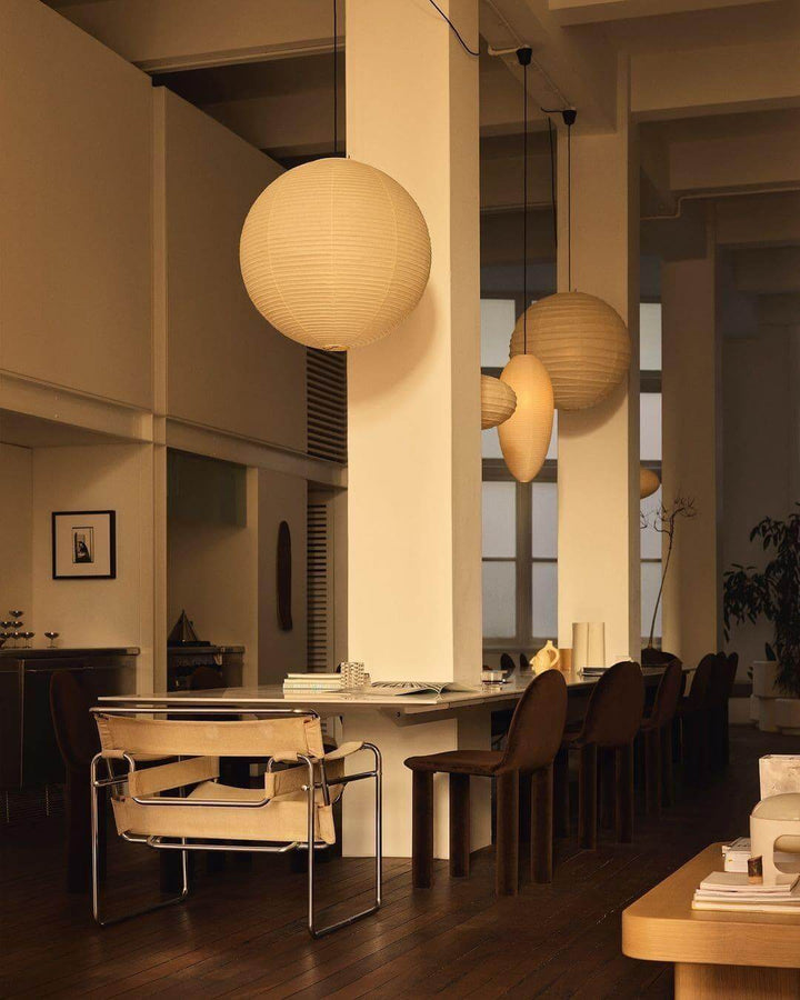 Akari Paper Japanese Lantern Hanging Light | 55A | 75A | 100A | 120A | Vinlighting