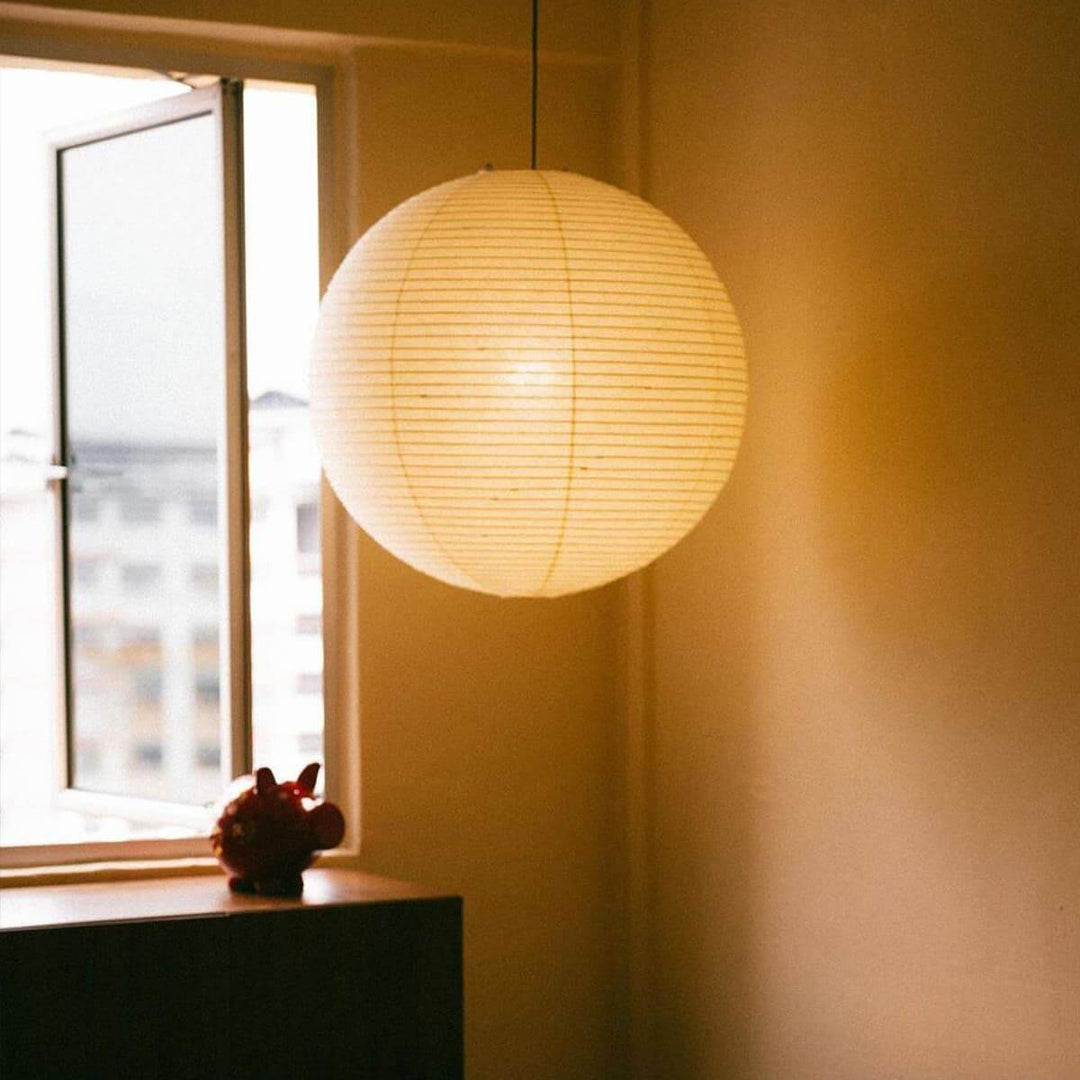 Akari Paper Japanese Lantern Hanging Light | 55A | 75A | 100A | 120A | Vinlighting