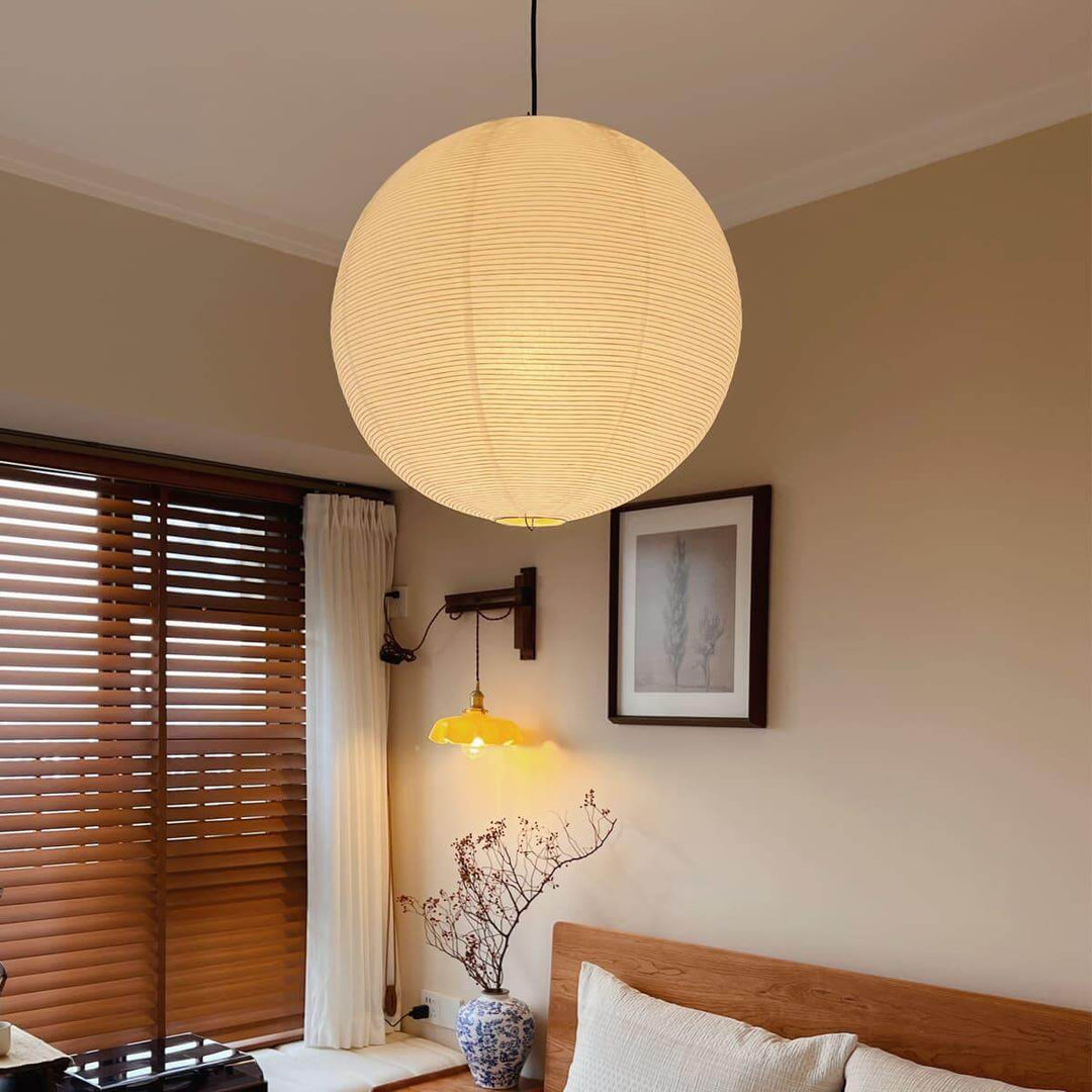 Akari Paper Japanese Lantern Hanging Light | 55A | 75A | 100A | 120A | Vinlighting