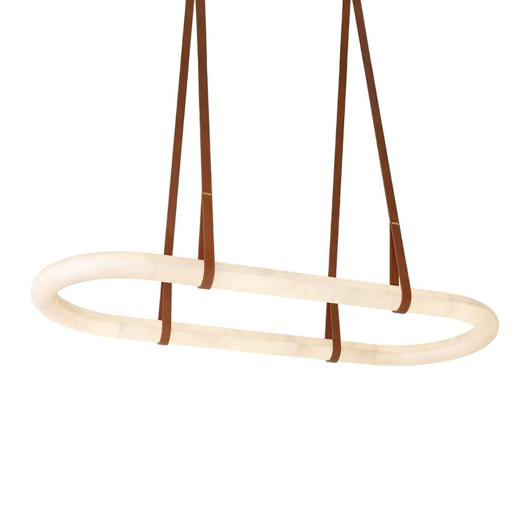 Altina Pendant Light β Minimalist Floating Ring with Alabaster & Brass | Vinlighting | Vinlighting