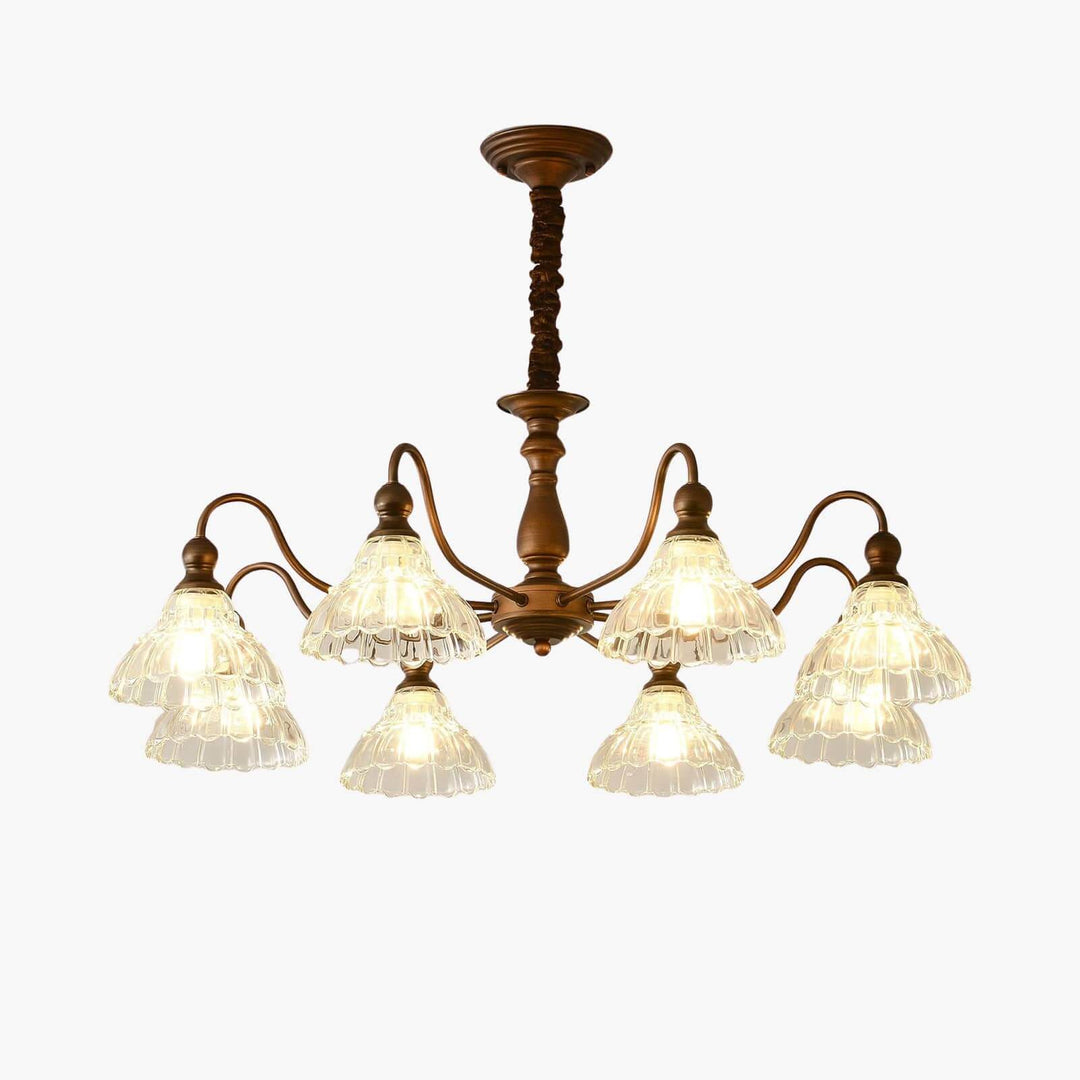 Alto Chandelier โ Vintage Glass Light for Bedroom & Living Room