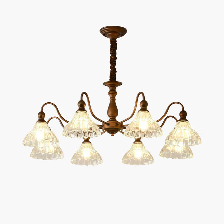 Alto Chandelier โ Vintage Glass Light for Bedroom & Living Room