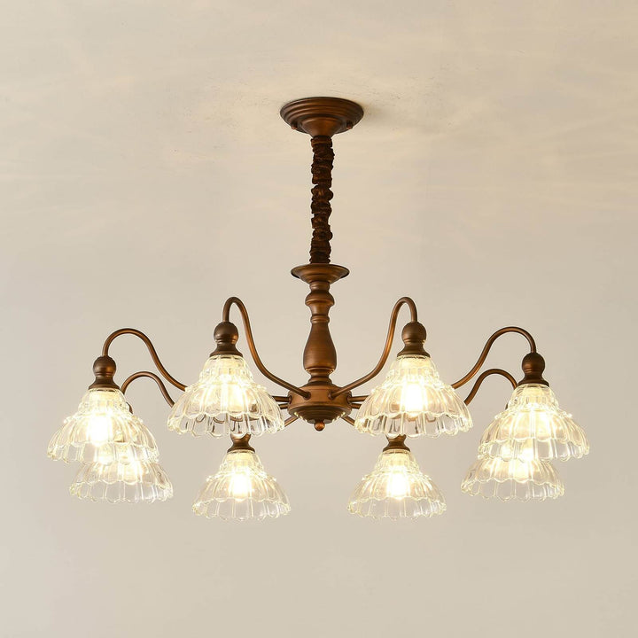 Alto Chandelier โ Vintage Glass Light for Bedroom & Living Room