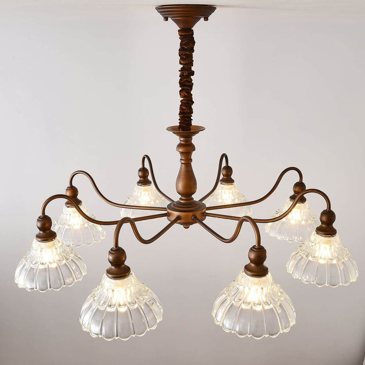 Alto Chandelier โ Vintage Glass Light for Bedroom & Living Room