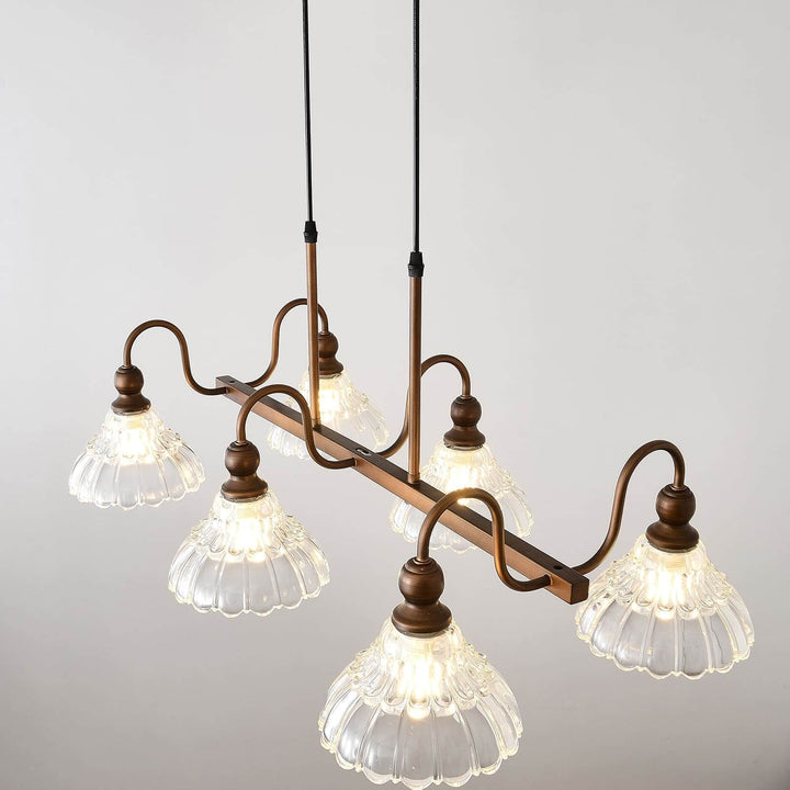 Alto Chandelier โ Vintage Glass Light for Bedroom & Living Room