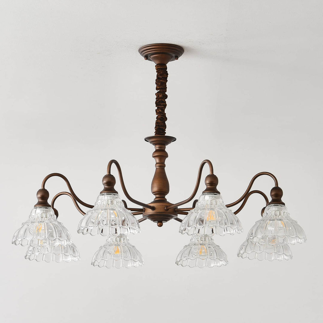 Alto Chandelier โ Vintage Glass Light for Bedroom & Living Room