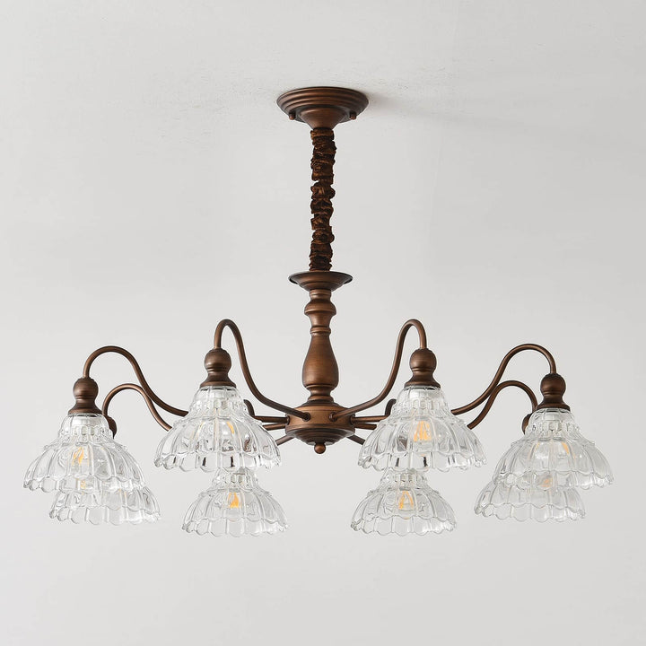 Alto Chandelier โ Vintage Glass Light for Bedroom & Living Room