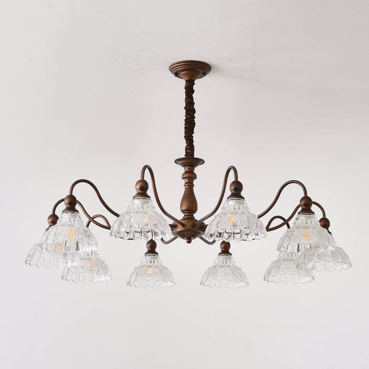 Alto Chandelier โ Vintage Glass Light for Bedroom & Living Room