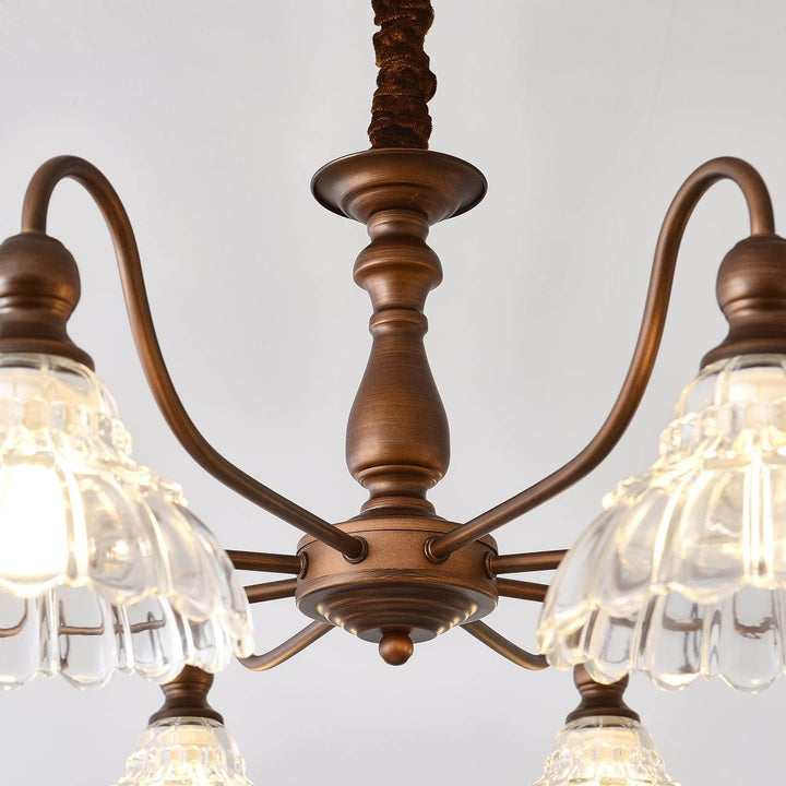 Alto Chandelier โ Vintage Glass Light for Bedroom & Living Room