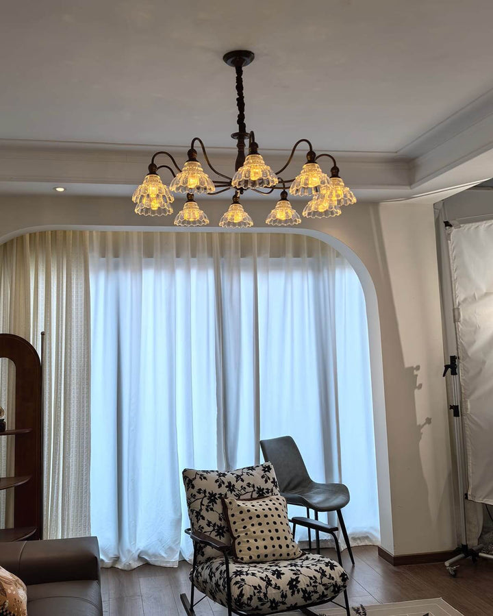 Alto Chandelier โ Vintage Glass Light for Bedroom & Living Room