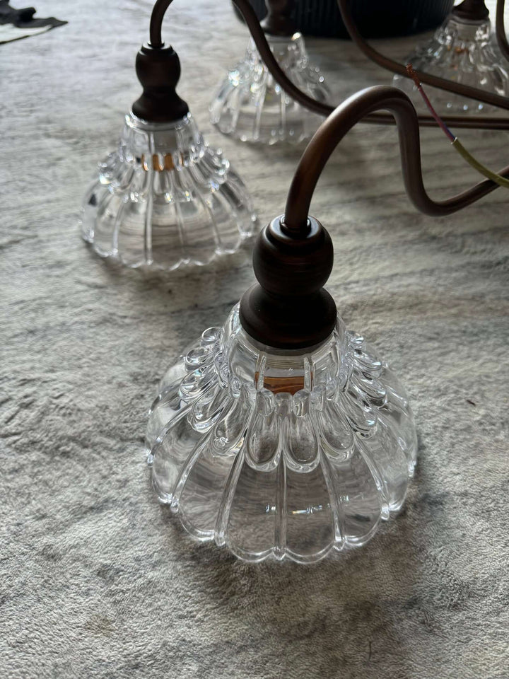 Alto Chandelier โ Vintage Glass Light for Bedroom & Living Room