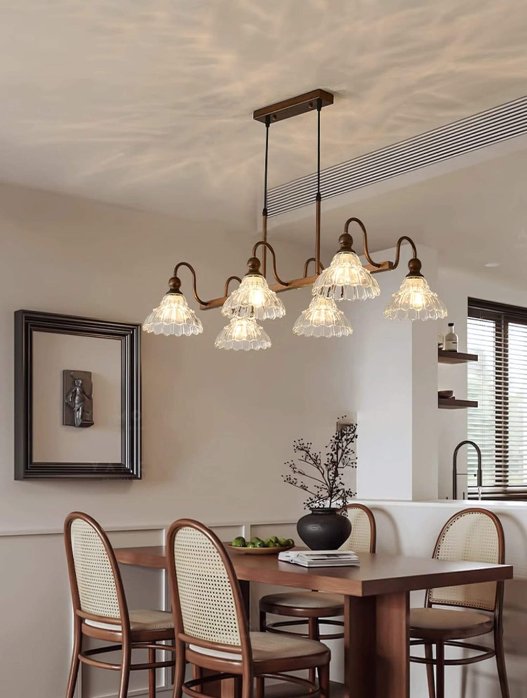 Alto Chandelier โ Vintage Glass Light for Bedroom & Living Room