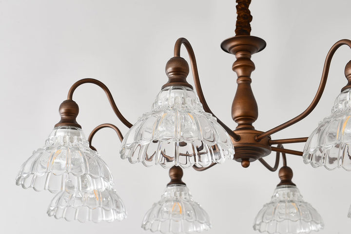 Alto Chandelier โ Vintage Glass Light for Bedroom & Living Room