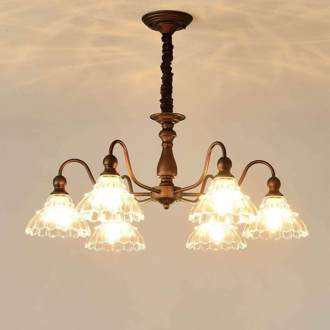 Alto Chandelier โ Vintage Glass Light for Bedroom & Living Room