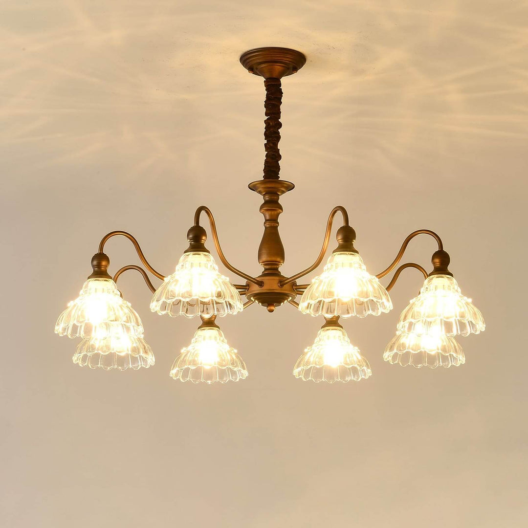 Alto Chandelier โ Vintage Glass Light for Bedroom & Living Room