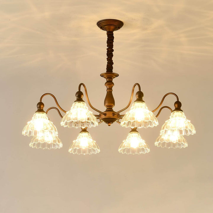 Alto Chandelier โ Vintage Glass Light for Bedroom & Living Room