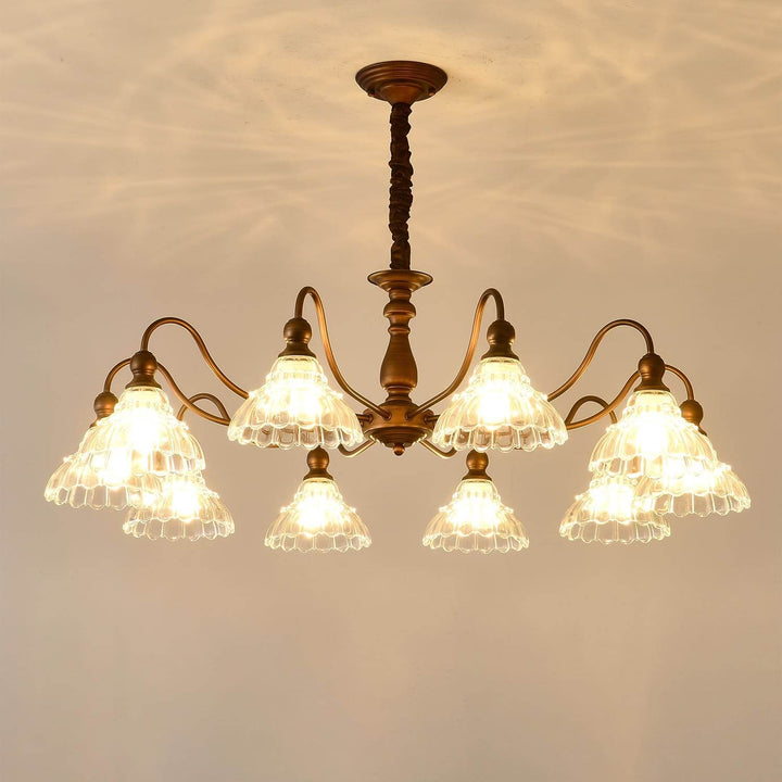 Alto Chandelier โ Vintage Glass Light for Bedroom & Living Room