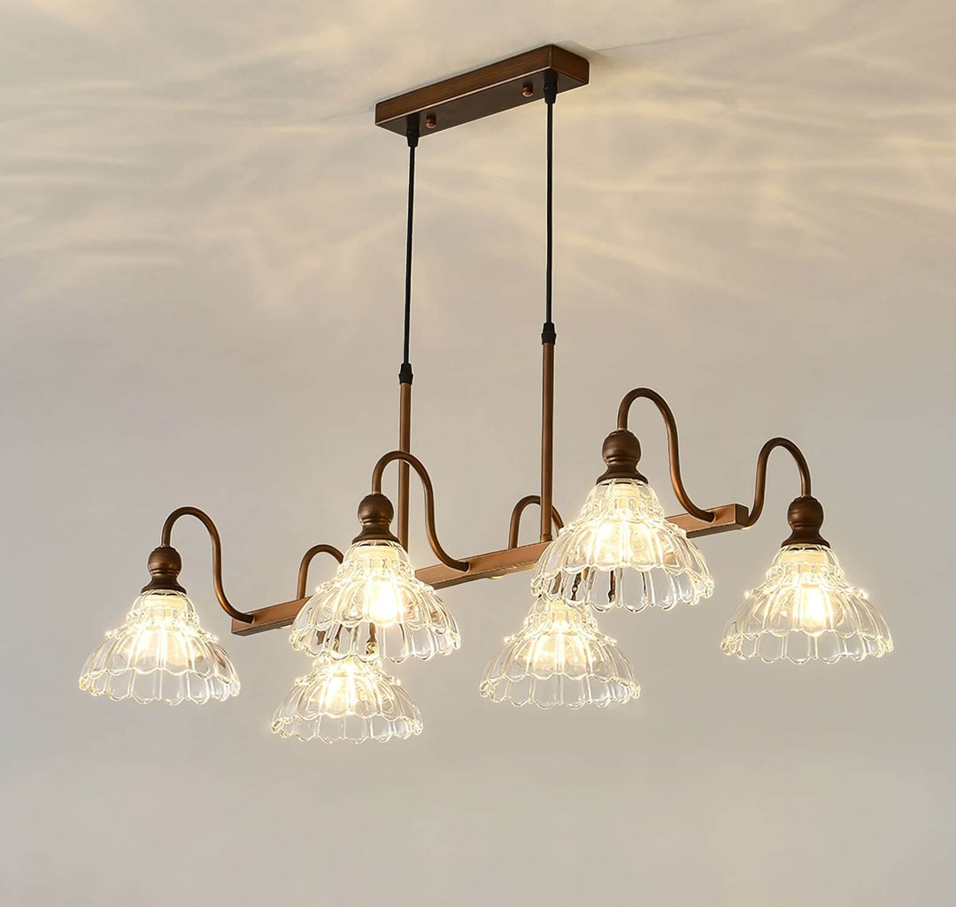 Alto Chandelier โ Vintage Glass Light for Bedroom & Living Room