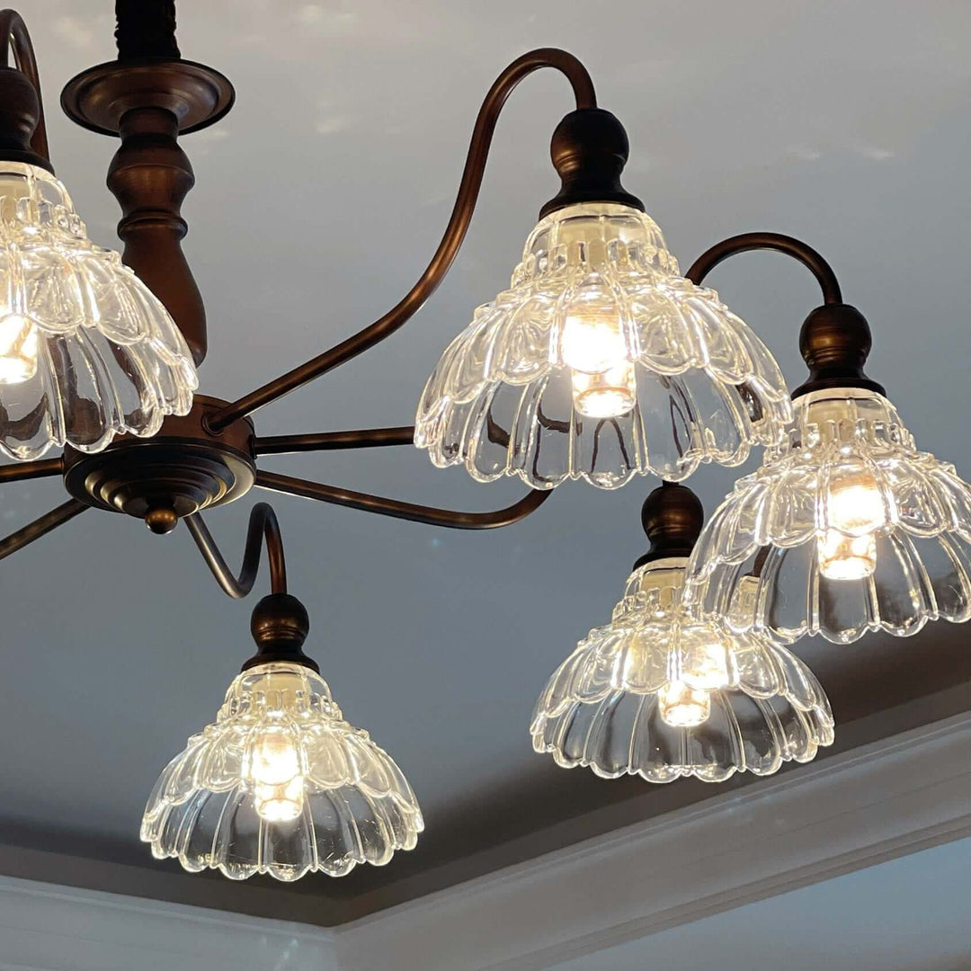 Alto Chandelier โ Vintage Glass Light for Bedroom & Living Room