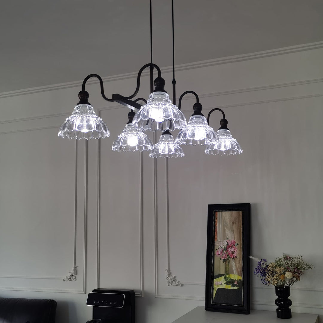 Alto Chandelier โ Vintage Glass Light for Bedroom & Living Room