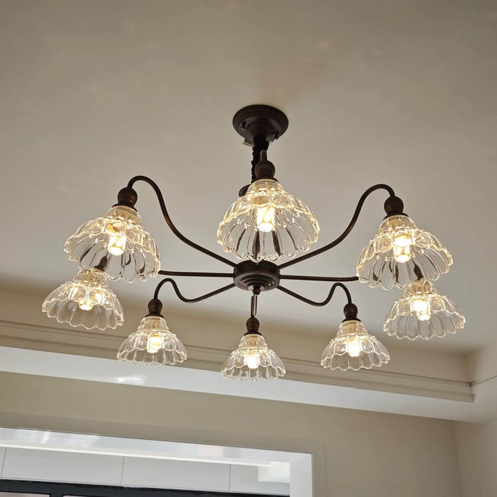 Alto Chandelier โ Vintage Glass Light for Bedroom & Living Room