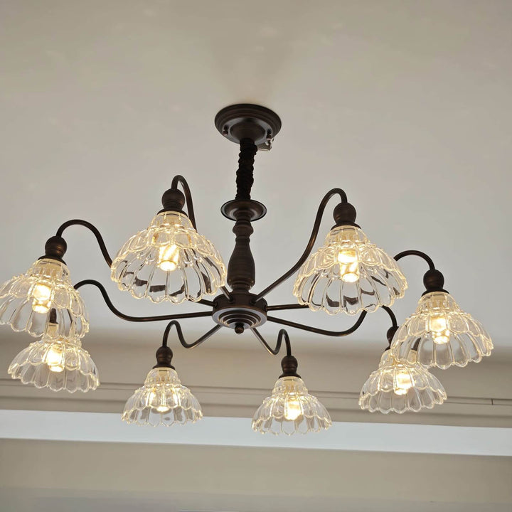 Alto Chandelier โ Vintage Glass Light for Bedroom & Living Room