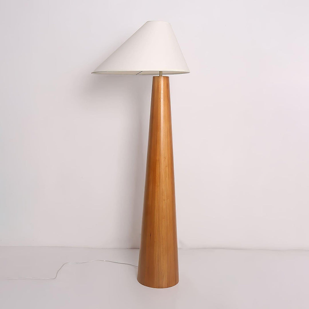 Alvin Floor Lamp, a stylish wooden floor lamp with a retro farmhouse design, standing 160cm tall.