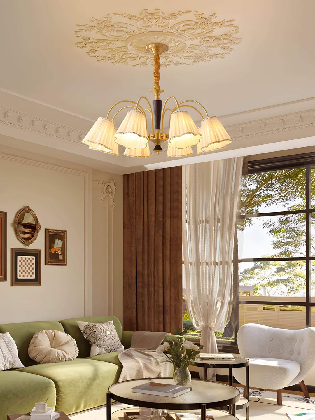 Ardelyn Brass Chandelier – Vintage Brass Dining Fixture