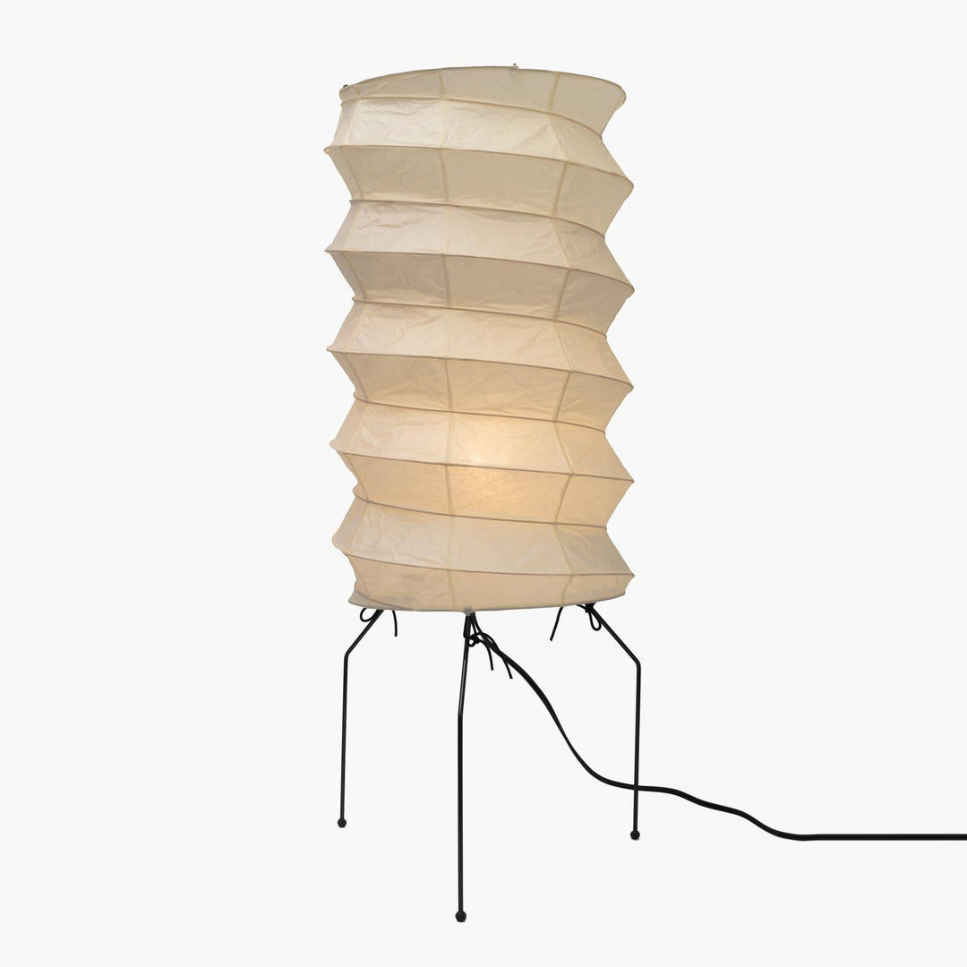 Washi Paper UF2-31N tripod table lamp, a modern Japandi lamp, ideal for living room decor, height 85cm.