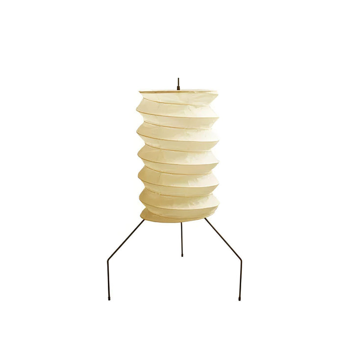 Washi Paper UF2-31N tripod table lamp in modern Japandi style, perfect for living room decor. Size: Dia 32cm x H 85cm.