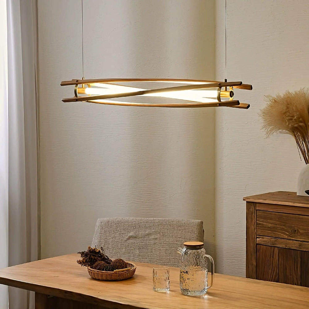 Axis Wood Chandelier – Modern Elegance with Organic Wooden Design | Vinlighting | Vinlighting