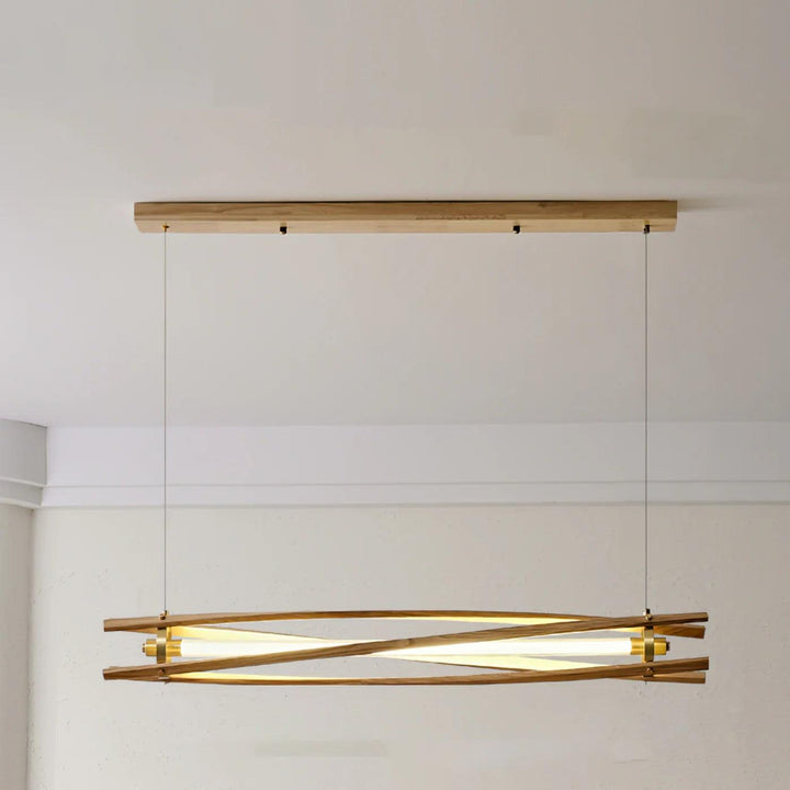 Axis Wood Chandelier – Modern Elegance with Organic Wooden Design | Vinlighting | Vinlighting
