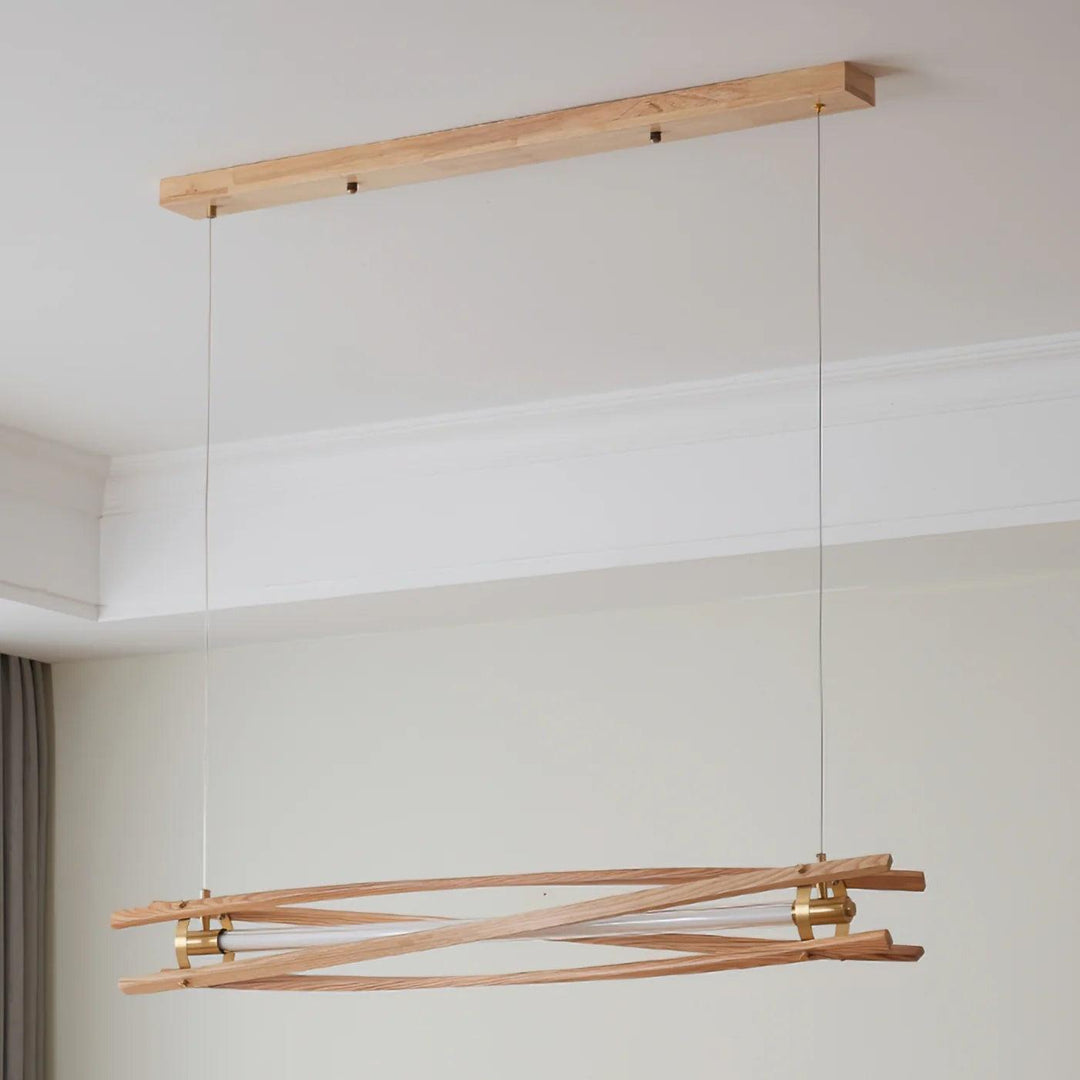 Axis Wood Chandelier – Modern Elegance with Organic Wooden Design | Vinlighting | Vinlighting