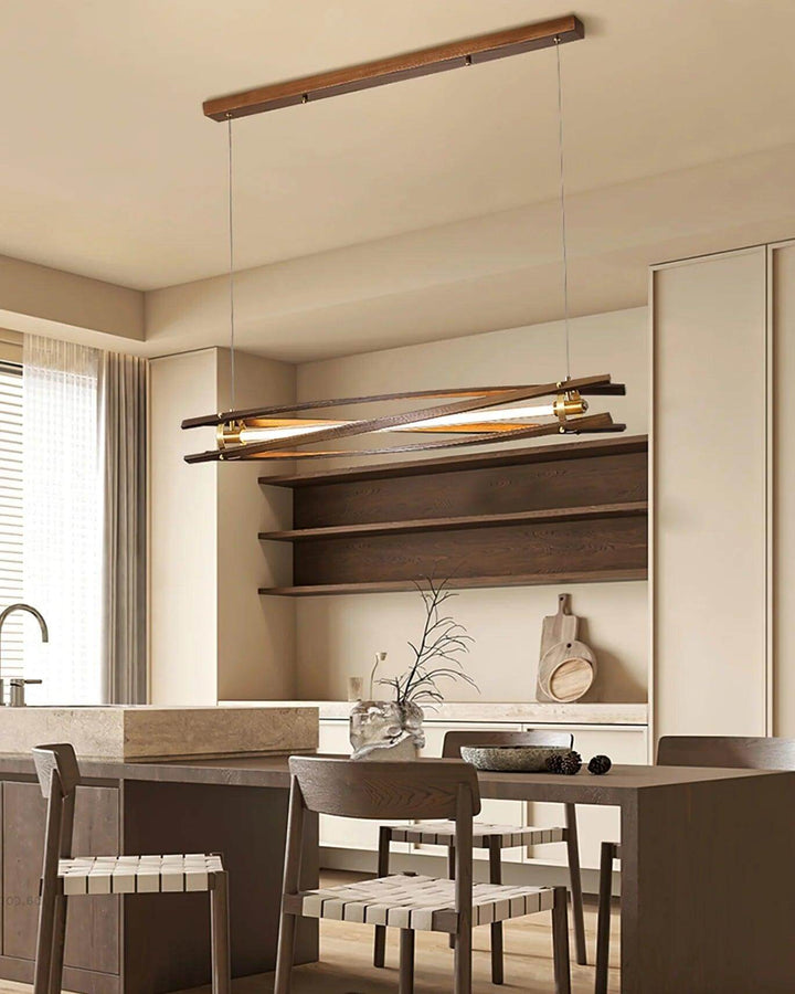 Axis Wood Chandelier – Modern Elegance with Organic Wooden Design | Vinlighting | Vinlighting