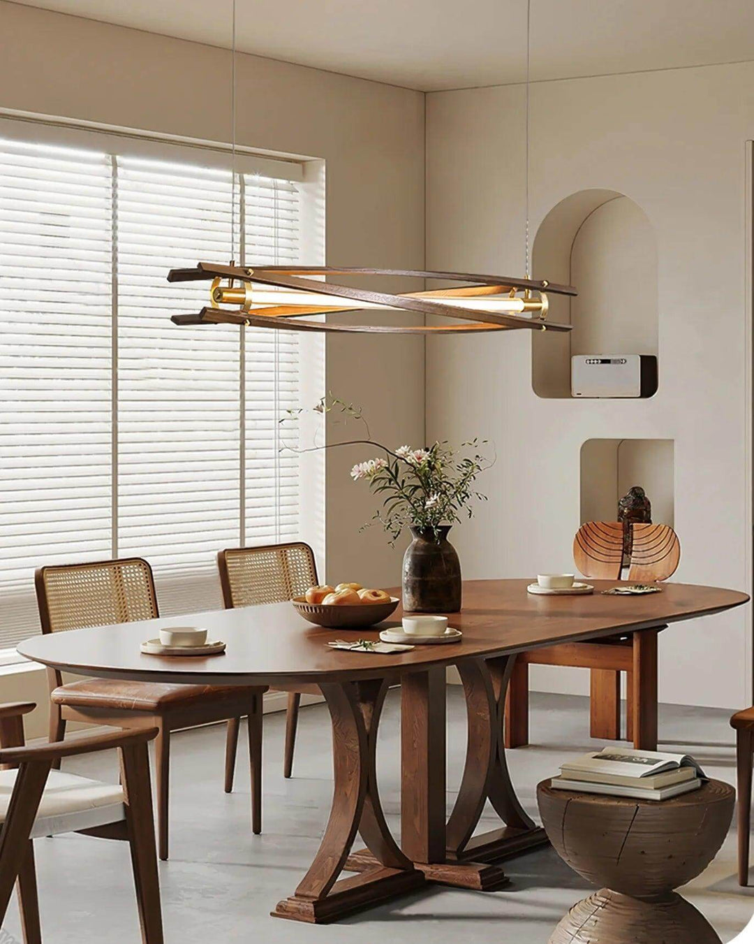 Axis Wood Chandelier – Modern Elegance with Organic Wooden Design | Vinlighting | Vinlighting