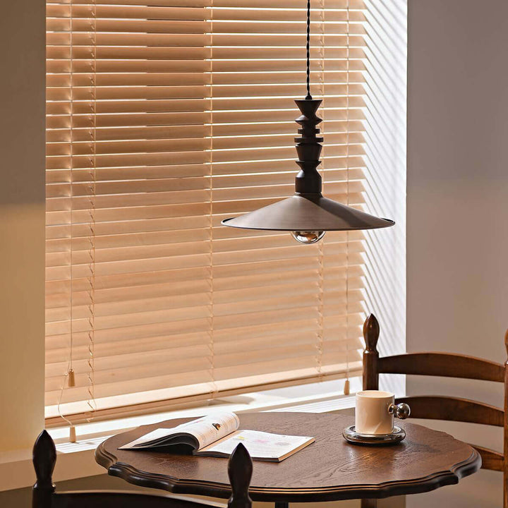 Ballet Air Chandelier โ Elegant Walnut & Brass Lighting Fixture | Vinlighting