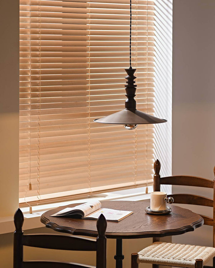 Ballet Air Chandelier โ Elegant Walnut & Brass Lighting Fixture | Vinlighting