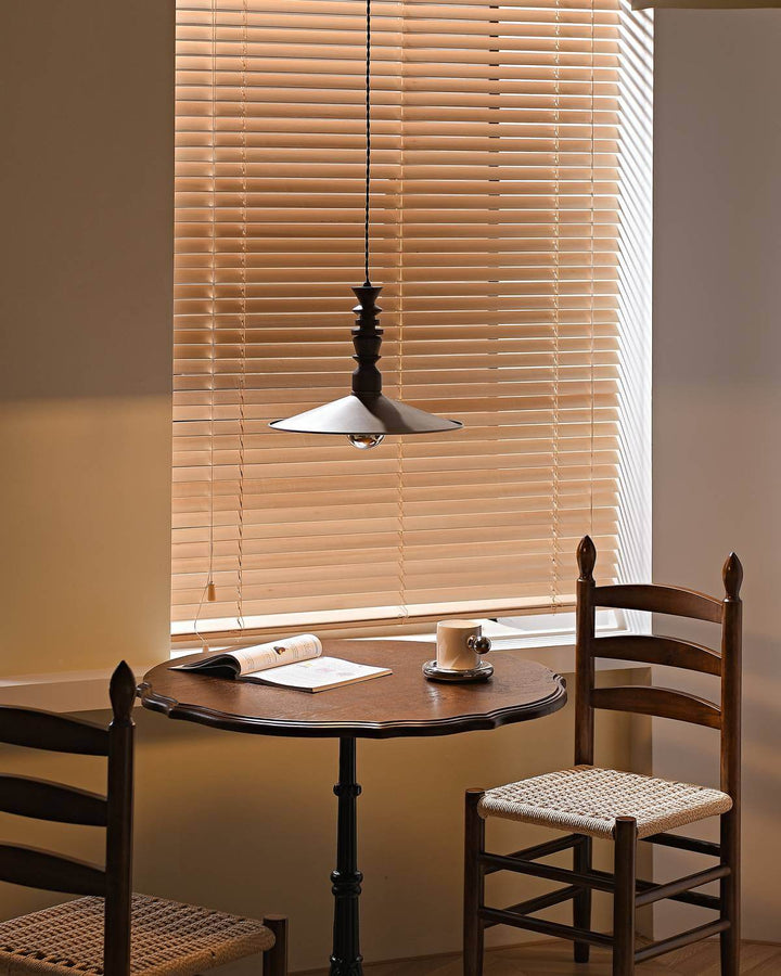 Ballet Air Chandelier โ Elegant Walnut & Brass Lighting Fixture | Vinlighting