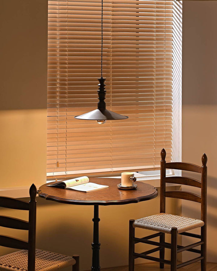 Ballet Air Chandelier โ Elegant Walnut & Brass Lighting Fixture | Vinlighting