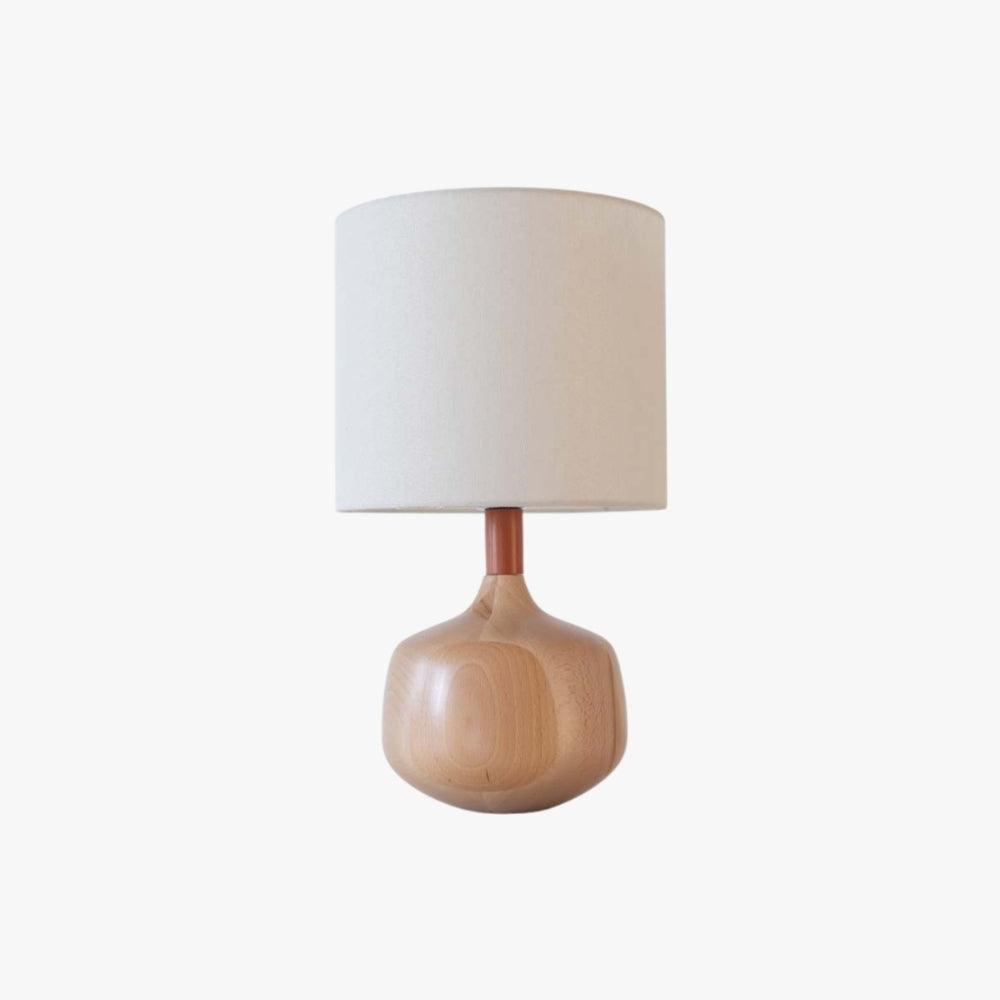 Bethel Table Lamp: a stylish wood table lamp in mid-century modern design, perfect for Japandi and farmhouse decor.