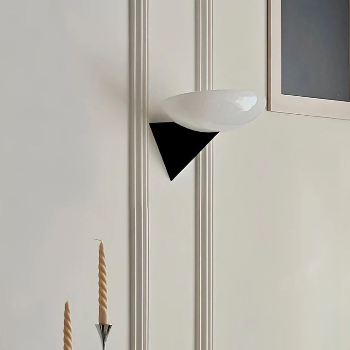 Carlo Wall Sconce โ Vintage Frosted Glass & Black Iron Wall Lamp | Vinlighting | Vinlighting
