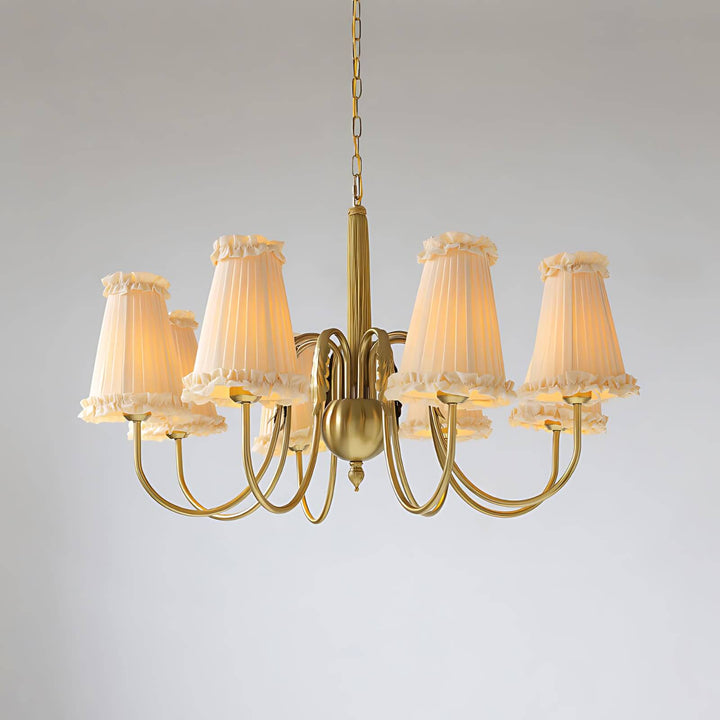 Cielia Chandelier - Contemporary Fabric Shade for Living Room