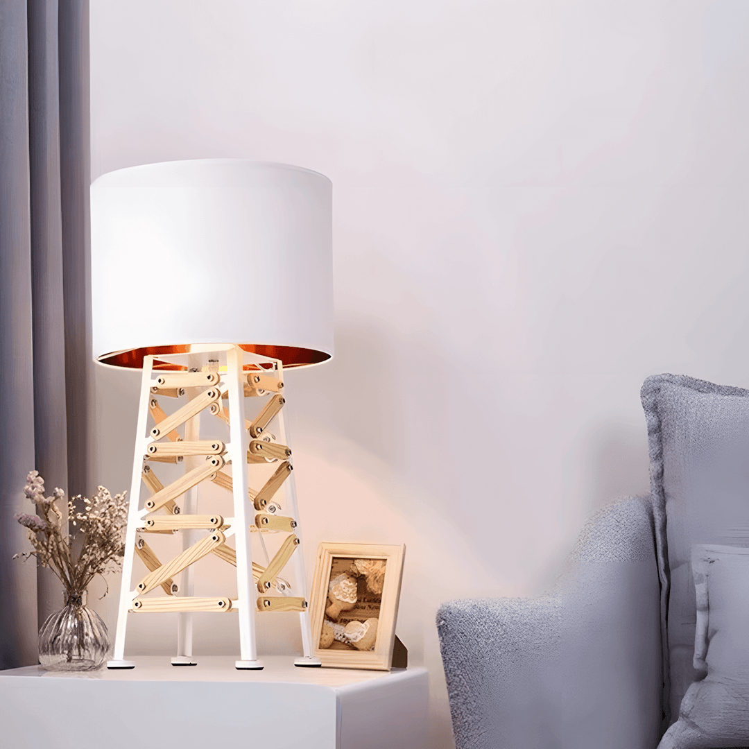 Eiffel Table Lamp featuring a modern design, perfect as a unique bedside lamp for stylish bedrooms.
