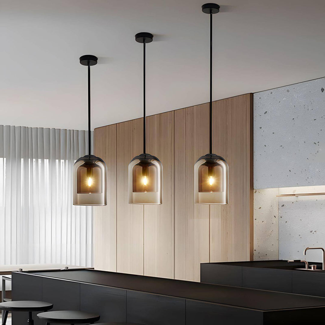 Contemporary Glass Hanging Lamp for Kitchen Island and Dining Room | Vinlighting | Vinlighting