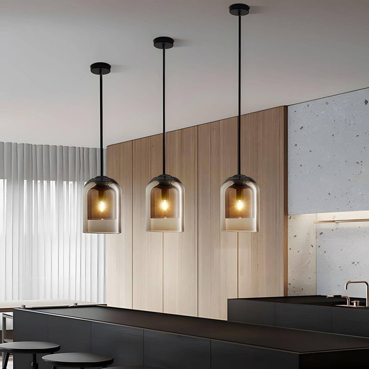 Contemporary Glass Hanging Lamp for Kitchen Island and Dining Room | Vinlighting | Vinlighting